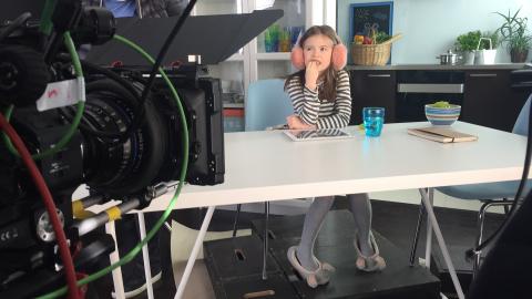 Lena na planie filmowym