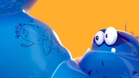 Animowany Mocu z Gryzzale - animacja 3D