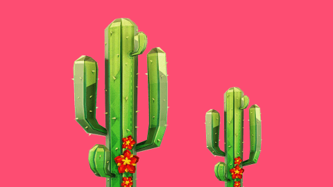 Projekty postaci kaktusów dla Tymbark Owoce Świata